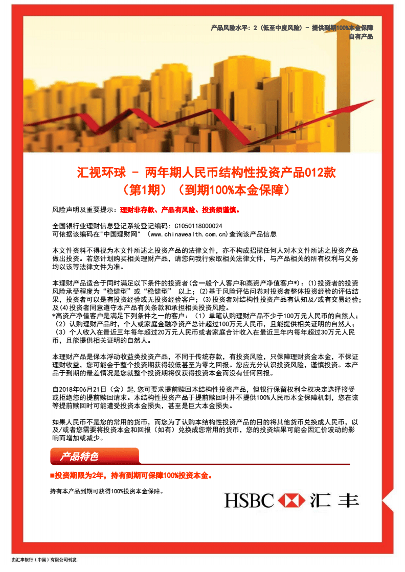 汇视环球两年期人民币结构性投资产品012款深度解析 收益机制、风险要点与投资策略
